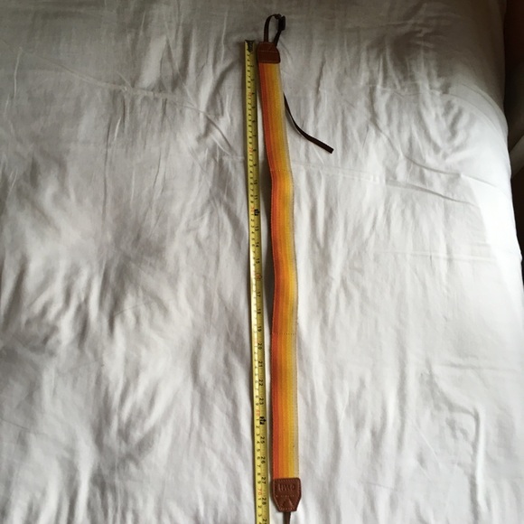 DSLR Camera Shoulder Strap Sunset Pattern Orange - Picture 8 of 8